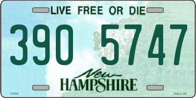 NH license plate 3905747
