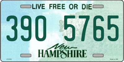 NH license plate 3905765