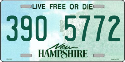 NH license plate 3905772