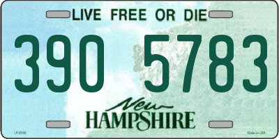 NH license plate 3905783