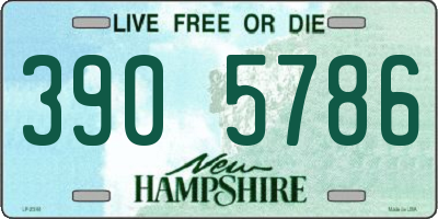 NH license plate 3905786