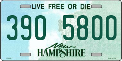 NH license plate 3905800