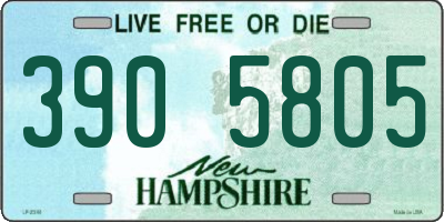 NH license plate 3905805