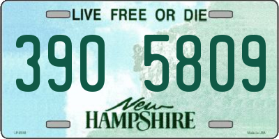 NH license plate 3905809