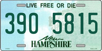 NH license plate 3905815