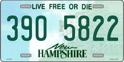 NH license plate 3905822