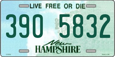 NH license plate 3905832