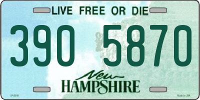NH license plate 3905870
