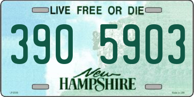 NH license plate 3905903