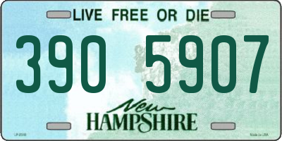 NH license plate 3905907