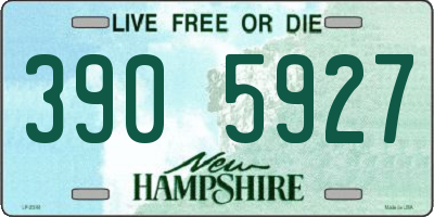 NH license plate 3905927