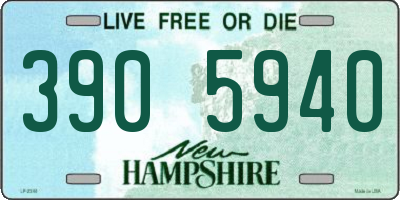 NH license plate 3905940