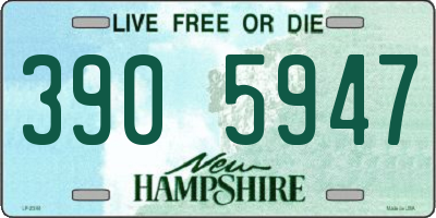 NH license plate 3905947