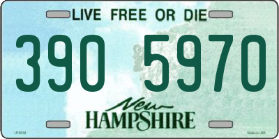 NH license plate 3905970
