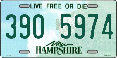NH license plate 3905974