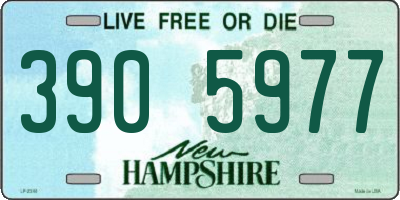 NH license plate 3905977