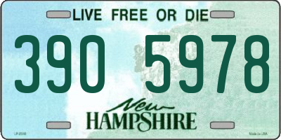 NH license plate 3905978