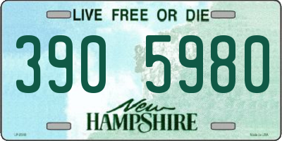 NH license plate 3905980