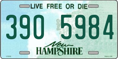 NH license plate 3905984