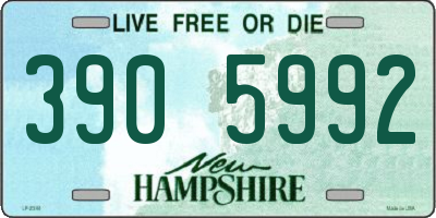 NH license plate 3905992