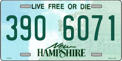 NH license plate 3906071