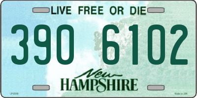 NH license plate 3906102