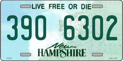 NH license plate 3906302