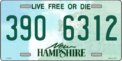 NH license plate 3906312