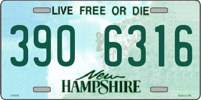 NH license plate 3906316