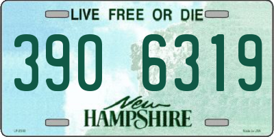 NH license plate 3906319