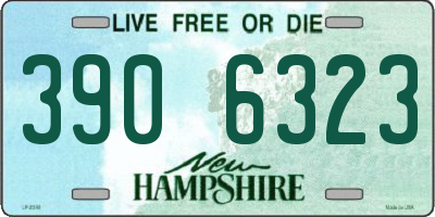 NH license plate 3906323