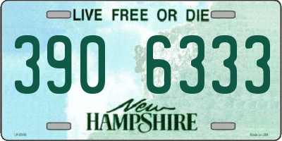 NH license plate 3906333