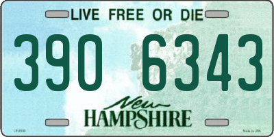NH license plate 3906343