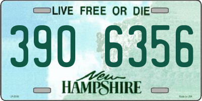 NH license plate 3906356