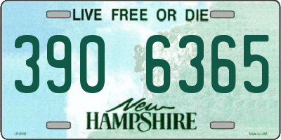 NH license plate 3906365