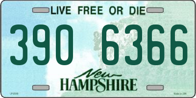 NH license plate 3906366