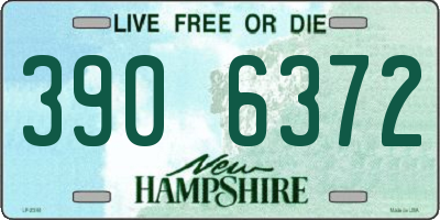 NH license plate 3906372