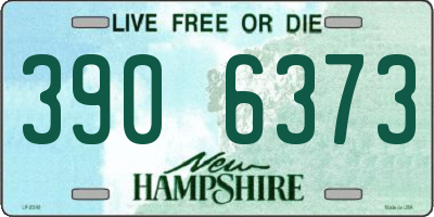 NH license plate 3906373