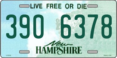 NH license plate 3906378