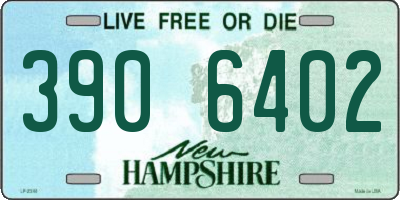 NH license plate 3906402