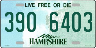 NH license plate 3906403