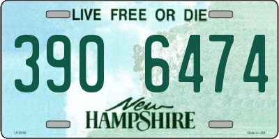 NH license plate 3906474