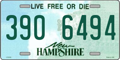 NH license plate 3906494