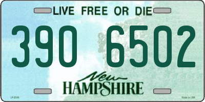 NH license plate 3906502
