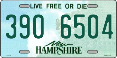 NH license plate 3906504