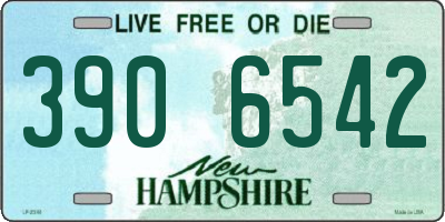 NH license plate 3906542