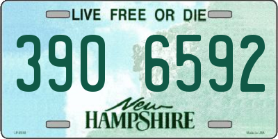NH license plate 3906592