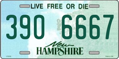 NH license plate 3906667