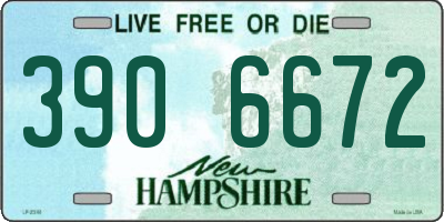 NH license plate 3906672