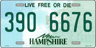 NH license plate 3906676
